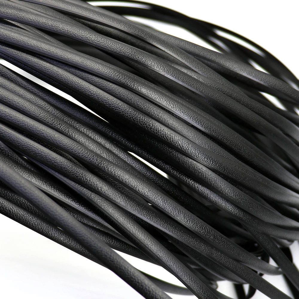 Synthetische Rattan Weben Material, 500g Rolle, Schwarze Farbe